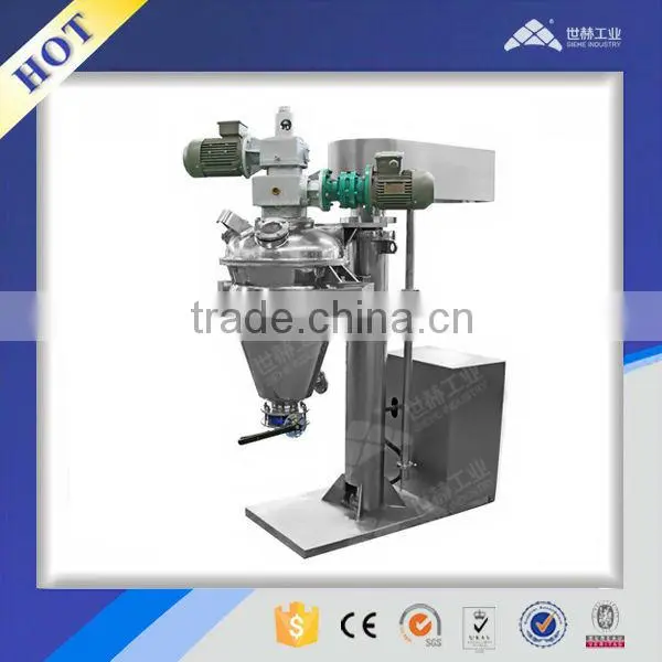 Powder conical twin screw mixer