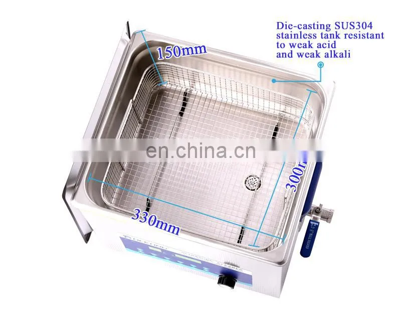 15L ultrasonic cleaner Power Adjustable for medical and laboratory use