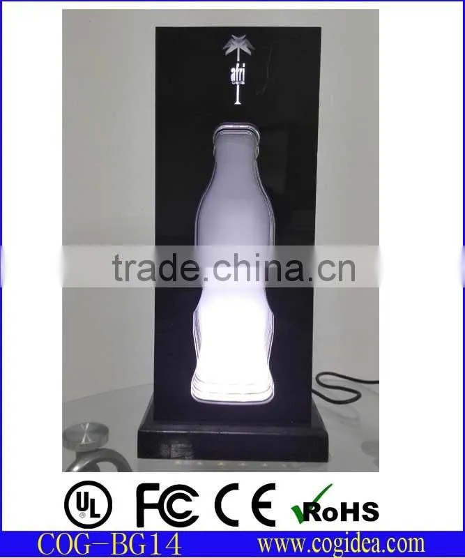Soft drink advertisement bottle stand , Soda bottle display rack for promotion