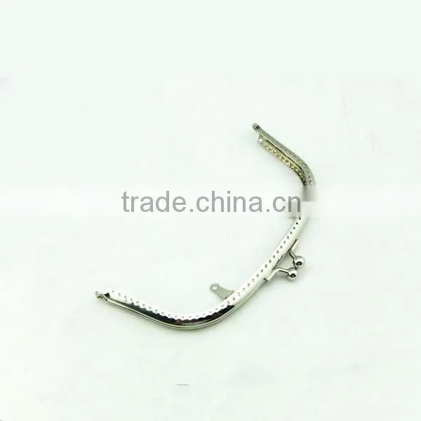 16*7.5cm nickel high quality DIY sewing coin purse/handbag frame kiss clasp