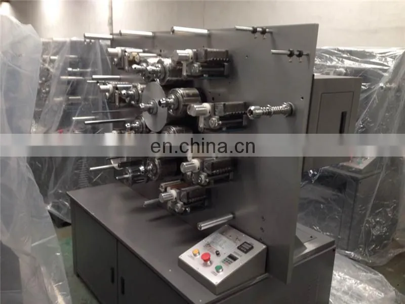 UGS1006 6 Color 2 Side Automatic Rotary Textile Label Printer, garment wash care tape ribbon printing machine