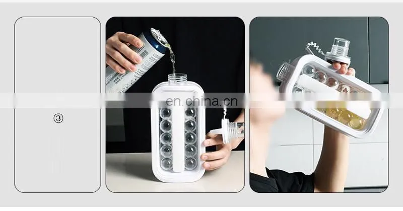 17 grids Ice Ball Kettle Ice Maker Mould with Lid Cube Mold Cubic Makers Container Trays