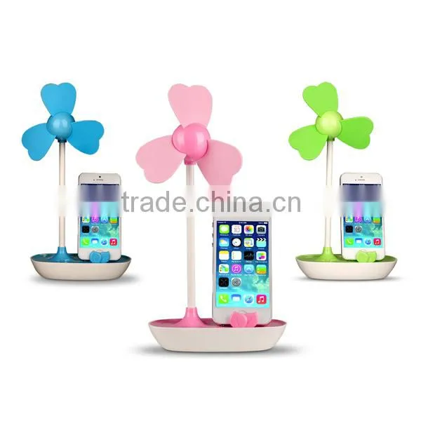 YGH365B Table Installation and Mini Handy Fan Plastic Material Battery Operated
