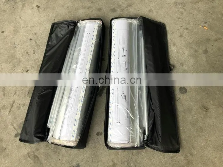 Luxury Wide base roll up banner stand (aluminum+Magnet cover,double oxford bag,electroplating cover)