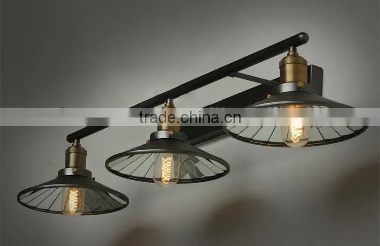 Aged Steel Edison Bulb Wall Light