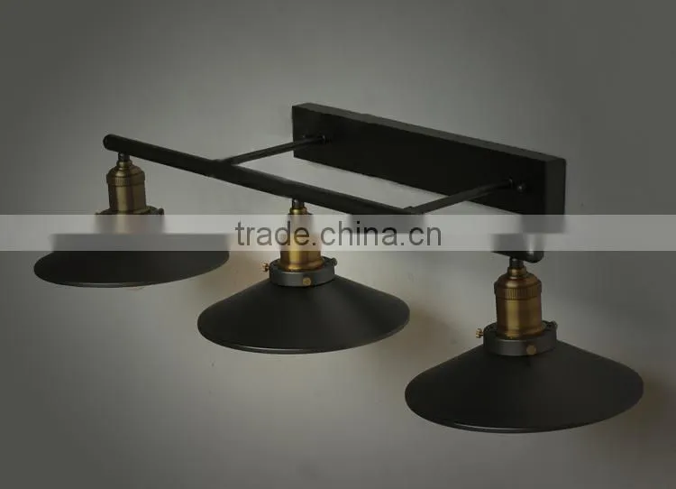 Three Edison Bulbs Antique Lofy Style Modern Wall Lamp