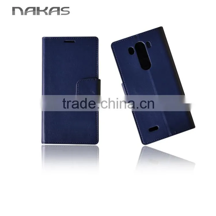 Wallet Cover G3 PU Leather Flip Case for LG D855