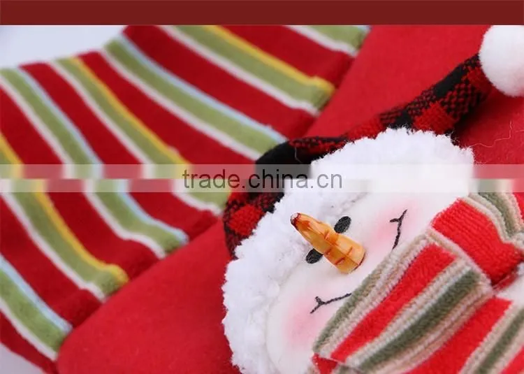 Hot Sale Animal Head Plush Christmas Stocking China Wholesale Christmas Ornament