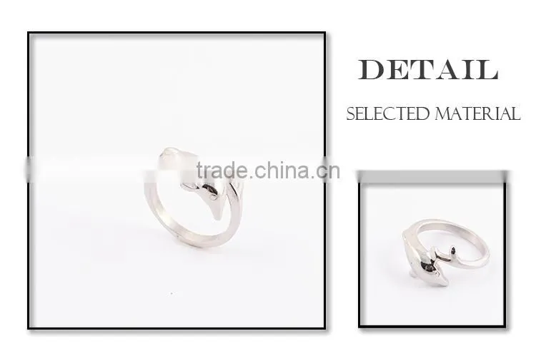 New products 2015 fashion jewelry silver ring animal ring