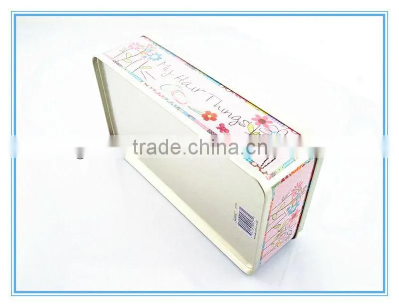 Pre-printed tinplate paper box can