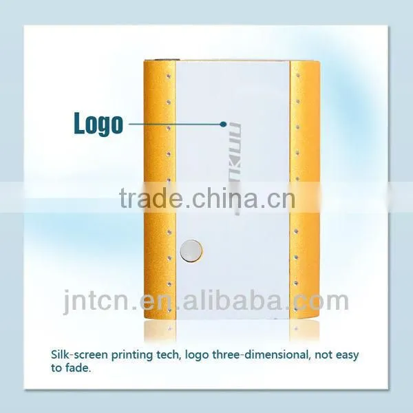 Newest! 5V 4000/4400/5200/5600mAh universal dual output 2-in-1 build-in cable portable power bank MP016