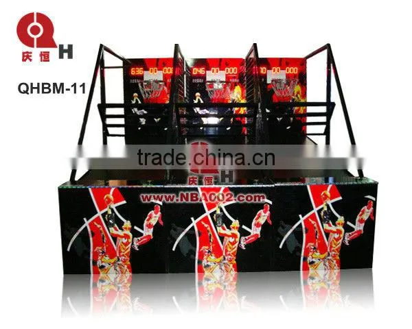 HOT three-in-one coin-op street hoop basketball machine