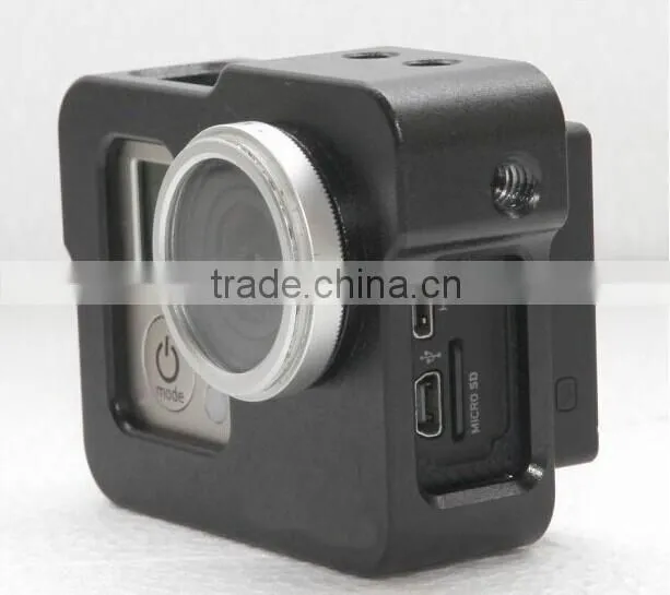 Black Aluminium Alloy Multifunction Protective Case Cover Skin for Camera