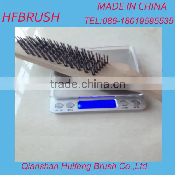 Steel wire marple wood hand brush