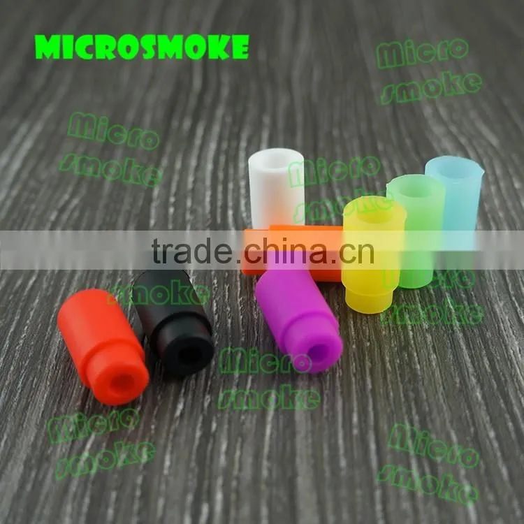 Microsmoke silicone mouthpiece wholesale electronic cigarette drip tip in silicone, e cig drip tips silicone drip tip