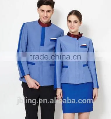 wholesale custom high quality hotel uniform, hotel reception uniform, uniform hotel front office