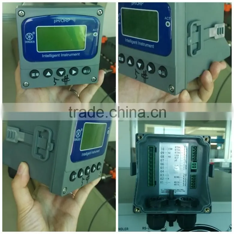 Industrial intelligent controller PH/ORP controller,PH meter online panel-mounted PHS-8D