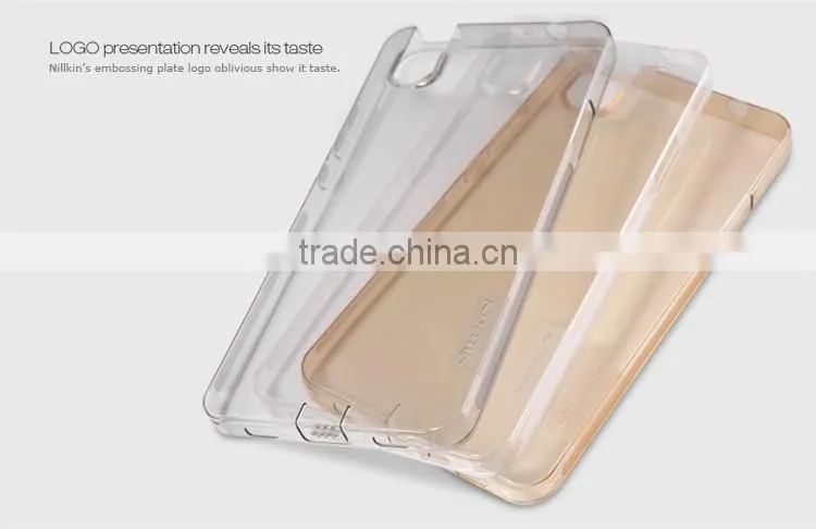 Orginal Nillkin Soft TPU Full Rubber Back Cover for Huawei Honor 7 Clear Gel Case with Dust Plug MT-5370