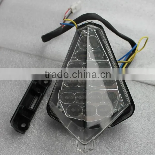 clear led motorcycle tail lights with turn light for Yamaha YZF R1