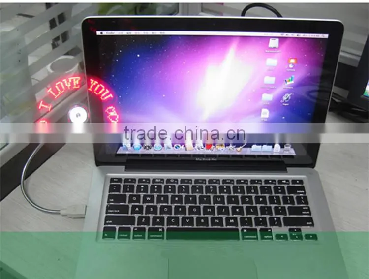 New OEM/ODM Logo Design Metal Flexible Small Electric Rechargeable USB Program LED Custom Message Fan