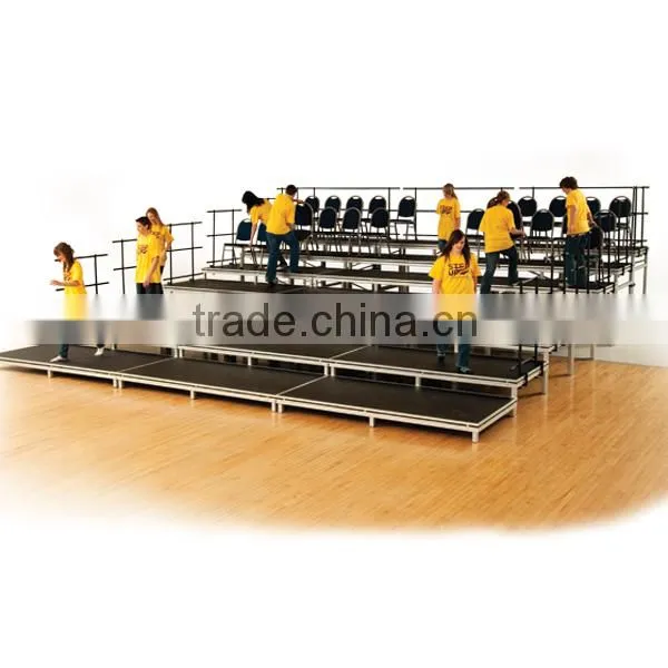 2m x 1m anti-slip stage, moving stage for wedding and show