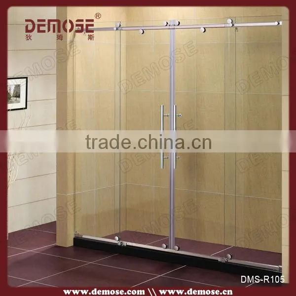 Australia bathroom shower enclosure with seat design DMS-R072 frameless glass shower enclosure