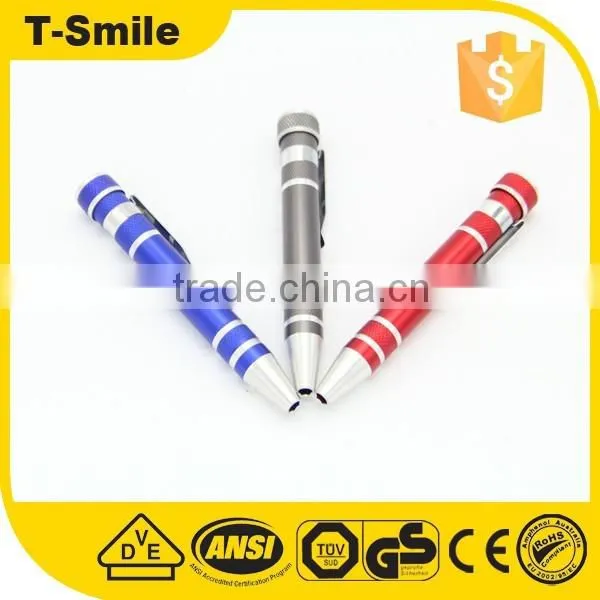 Mini pen shaped pocket screwdriver multi-function screwdriver
