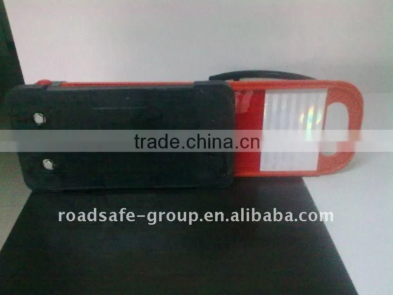 Roadsafety red and black colour traffic warning board