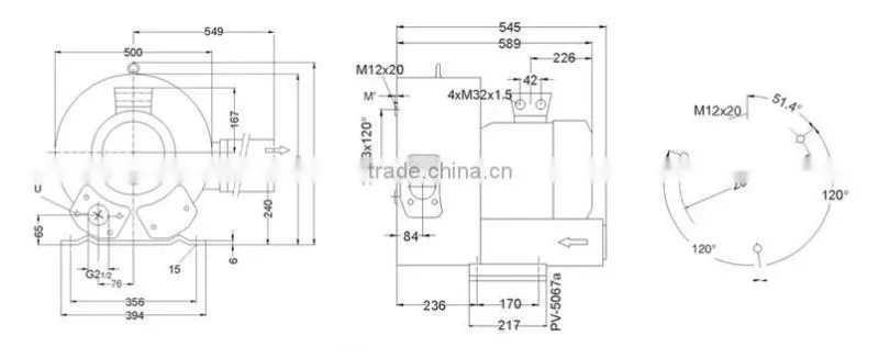 2RB820 H47 15KW Ring blower