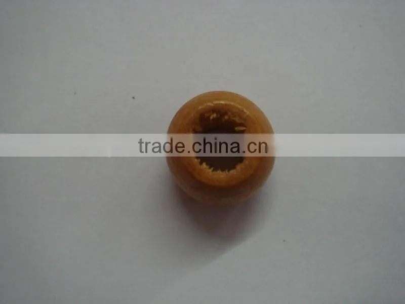 natural wood clothing button ball for rope