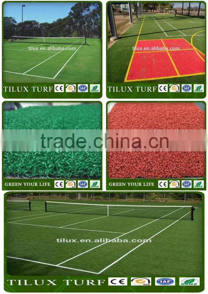 No.1 artificial grass for tennis and basketball court 10mm