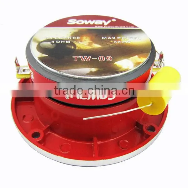 TW-09 Red Panel aluminum car Audio tweeter, aluminium die-cast bullet horn tweeter
