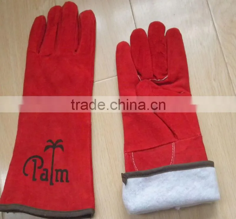 2014 High quality leather working gloves,personalized leather gloves