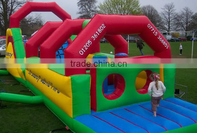 inflatable bouncer with obstacle ,commercial giant inflatable games