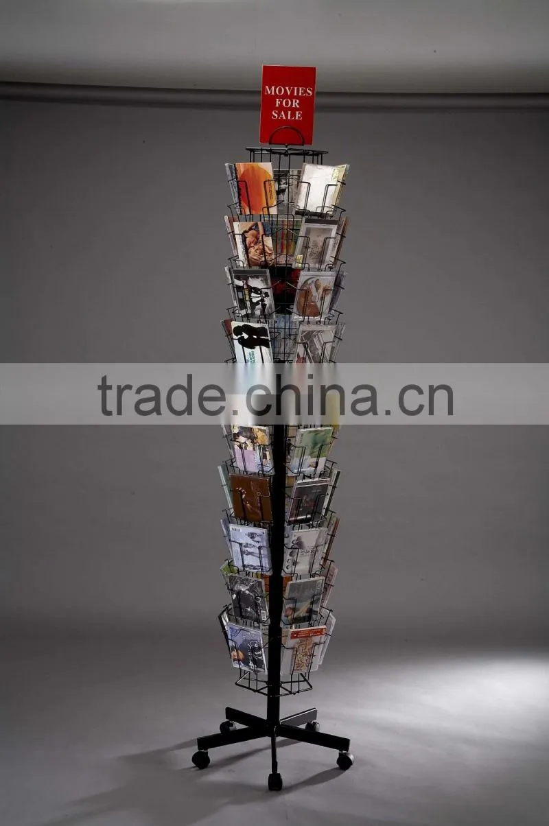 wire cd display rack for shop selling