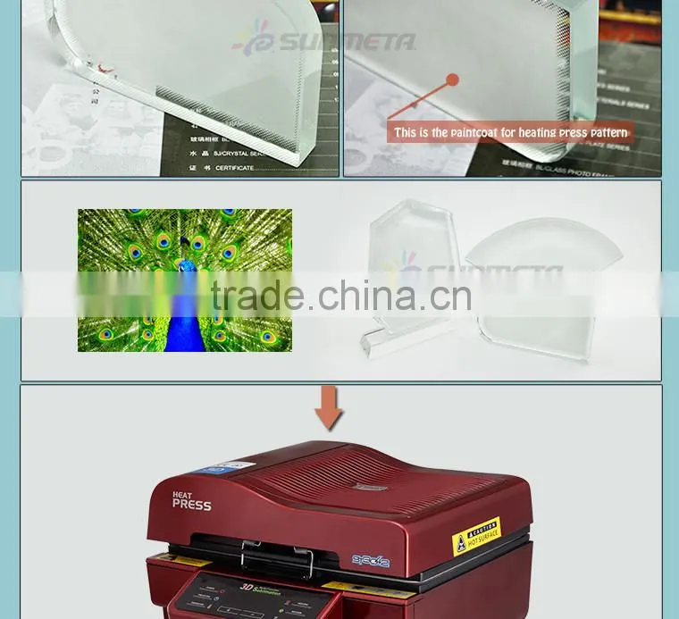 Sunmeta directly sublimation decoration photo crystal, crystal octagonal for christmas gifts BSJ-26C