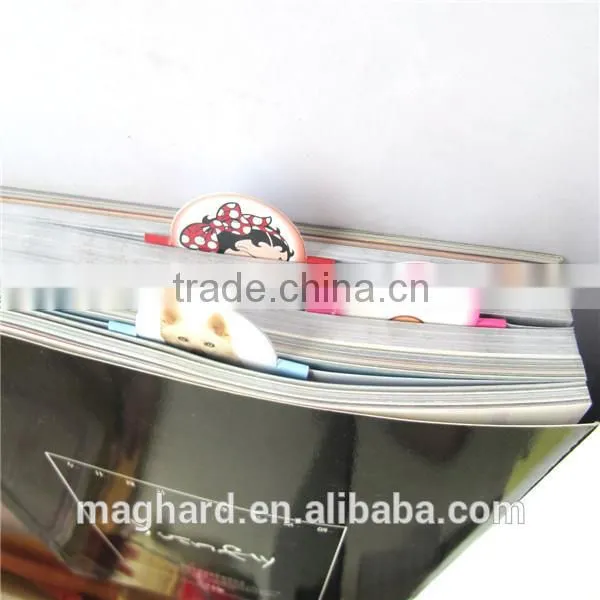 China manufacturer wholesale custom folding magnet bookmark , neccessary stationery for students