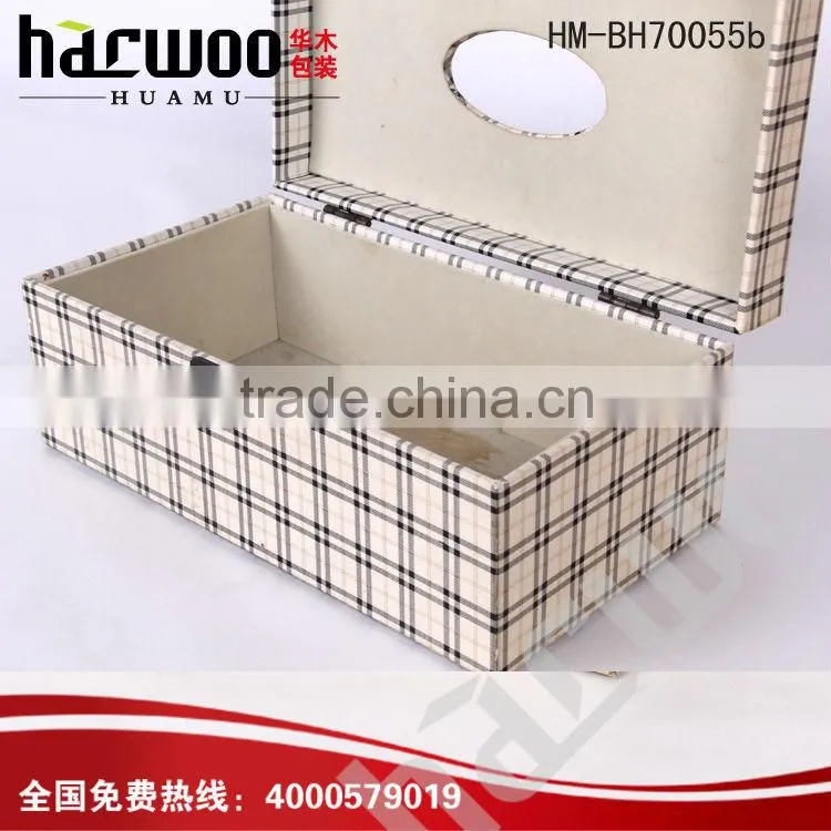 leather tissue box,leather tissue paper box,PU leather cover MDF paper box