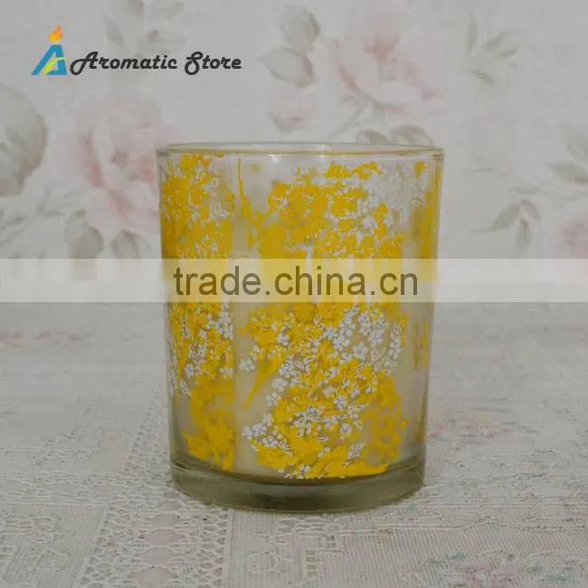 150g Ecological Scented soy candles in painting glass jar