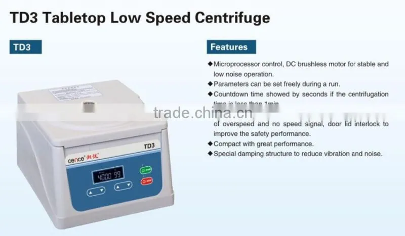 TD3 Table-top Low-speed Centrifuge