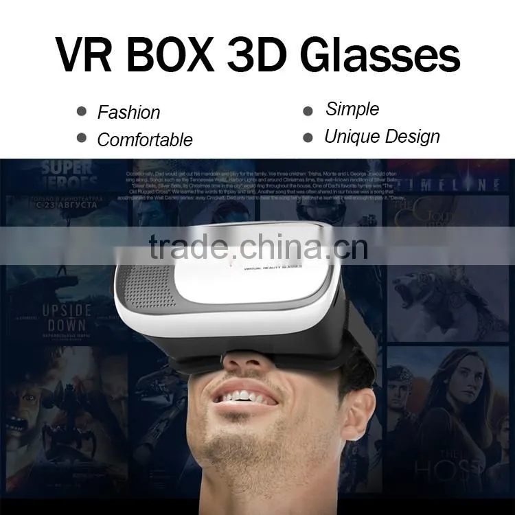 2016 New Design 3d Vr Glasses Virtual Reality Headset 3d Vr Box for Sale