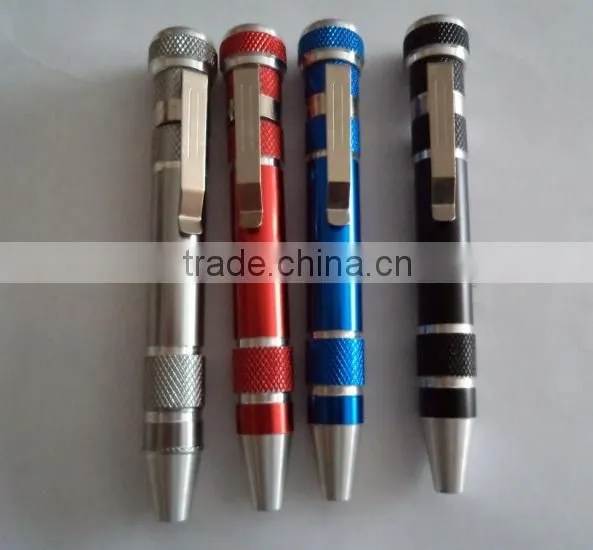 led aluminum alloy promotional pen with flashlight