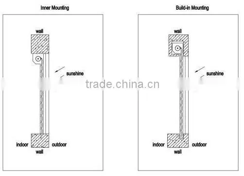 Automatic rolling shutter window, aluminum rolling shutter windows