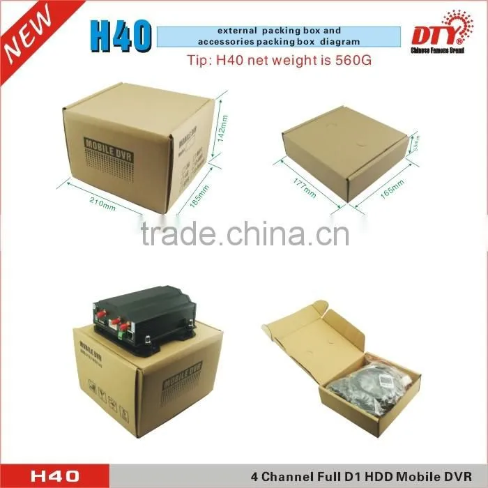 4ch full d1 high resolution mobile dvr with 3g sim card and wifi,H40-3G