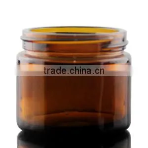 face cream glass jar with gold aluminum cap different capacity