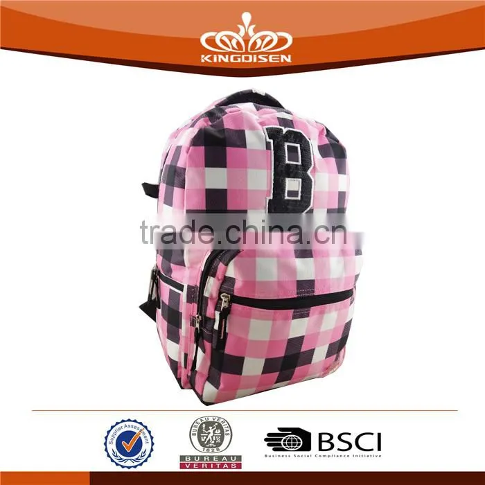Twill nylon Material School Bag For Girls