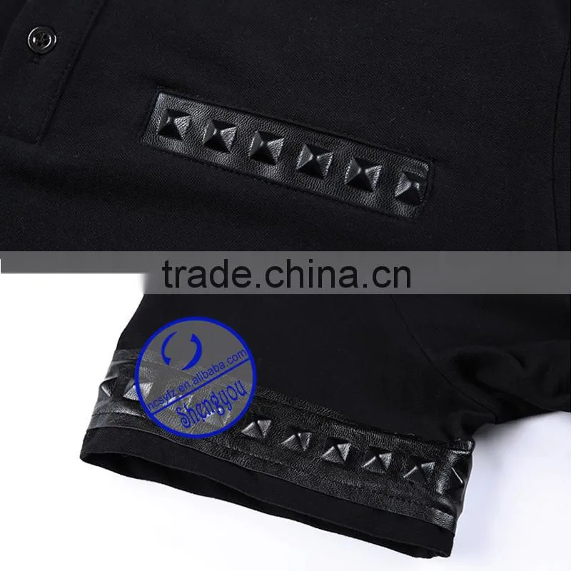 Single Jersey Men's Blank Polo Shirt With Custom Label