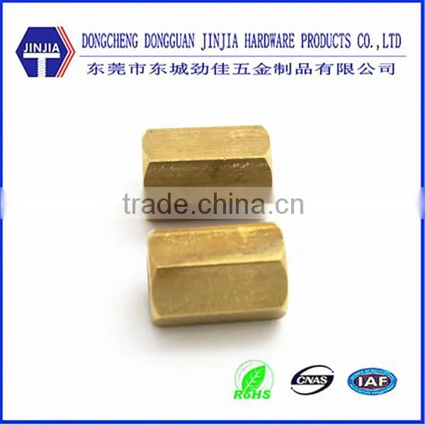 brass hex long nut