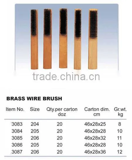 long handle thick brass wire brush