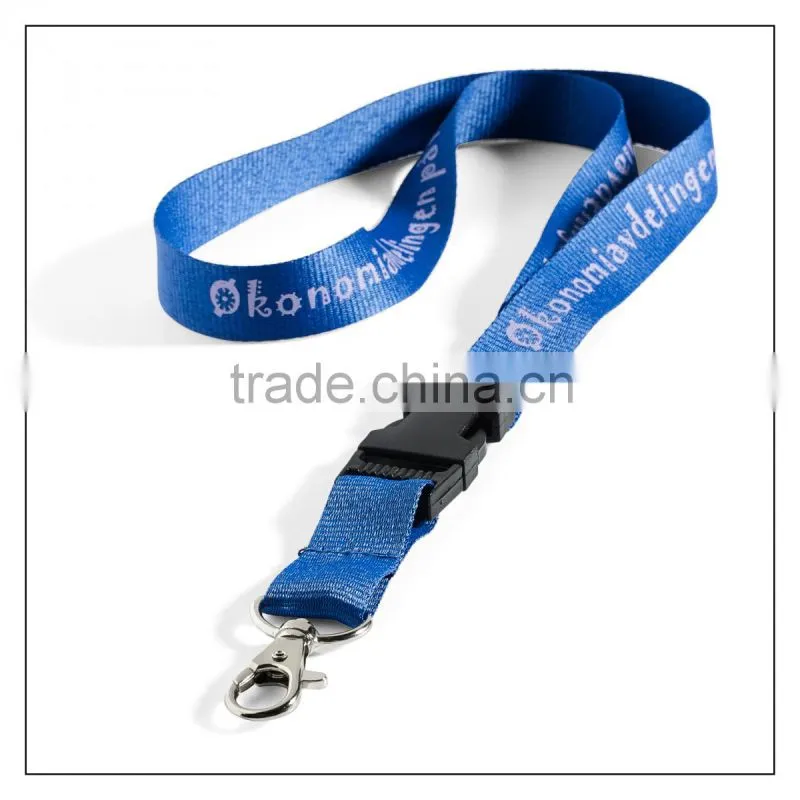 Screen printing nylon solid color neck lanyard